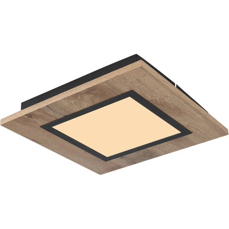 GLOBO LIGHTING LED Deckenleuchte LEA, LED fest integriert, Warmweiß, Deckenlampe/Wohnzimmer/Schlafzimmer/modern/Holz – Bild 2