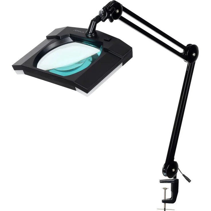 Semplix LED Arbeitslicht - LED Lupen-Lampe 3D Linse 189 x 157 mm / Tischklemme – Bild 1