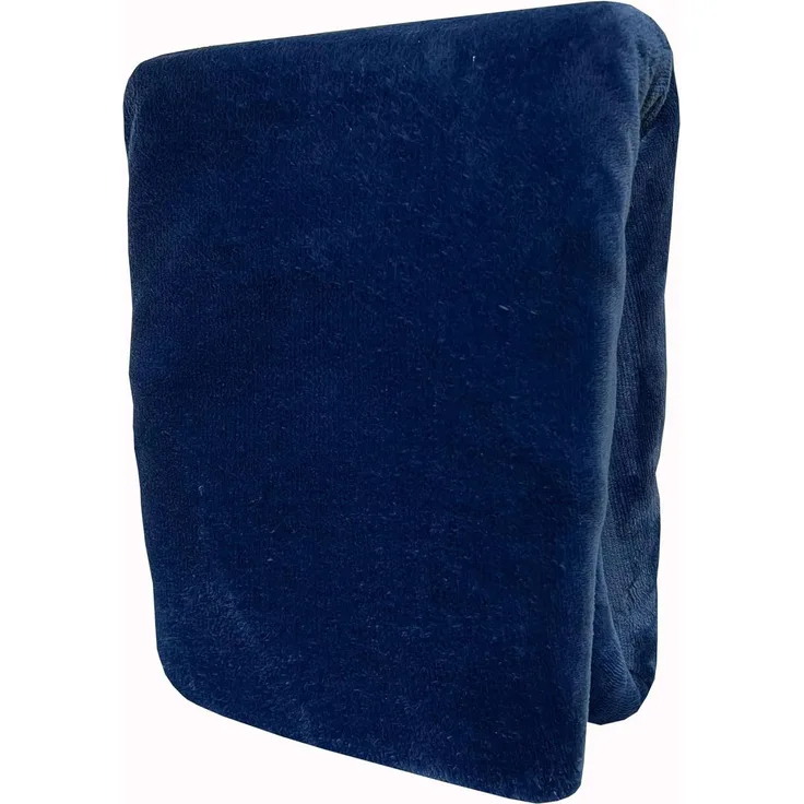 Leonado Vicenti Spannbettlaken Blau 120x200-130x200 warme kuschelige Premium Cashmere Touch Teddy Bettlaken Fleece Plüsch Betttuch