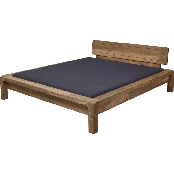 Bett Sheesham 140x200x80 braun geölt BUENO #004 – Bild 1