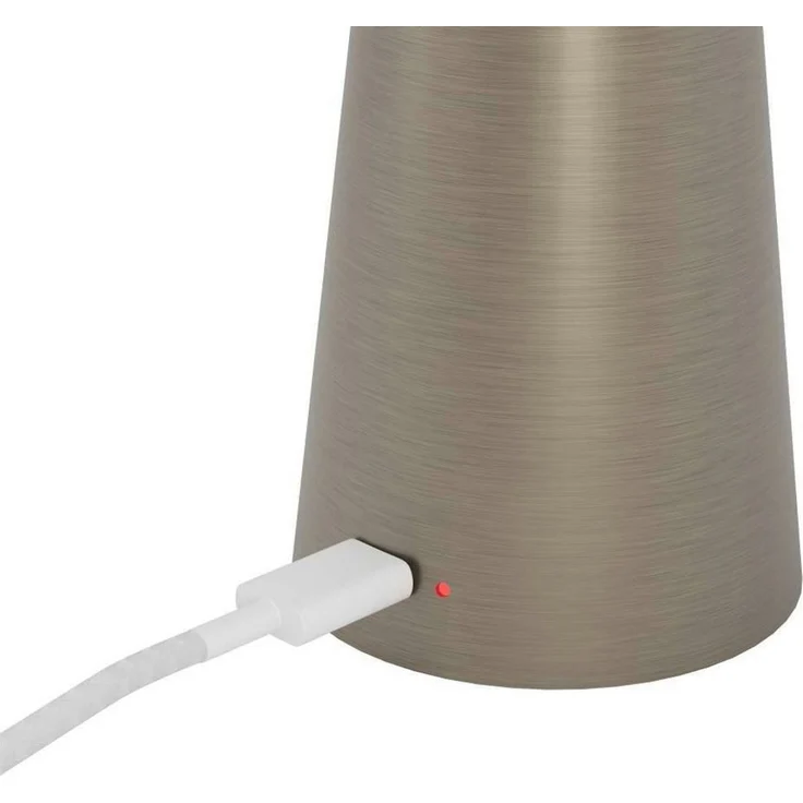 EGLO Tischleuchte PICCOLA, Ein-/Ausschalter, USB-Anschluss mit Ladefunktion, LED fest integriert, warmweiß - kaltweiß, dimmbare Nachttischlampe, Metall, Lampe für Balkon, IP54 – Bild 3