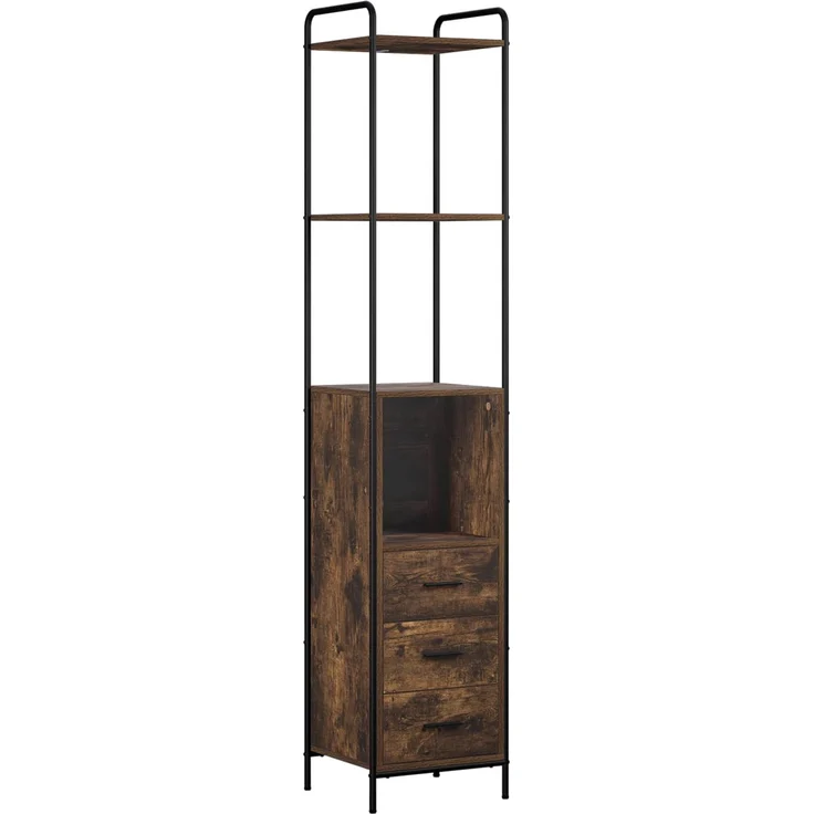 vidaXL Badezimmerschrank-Set 4 stk. Räuchereiche 40 x 36 x 200,5 cm 3444671 – Bild 5