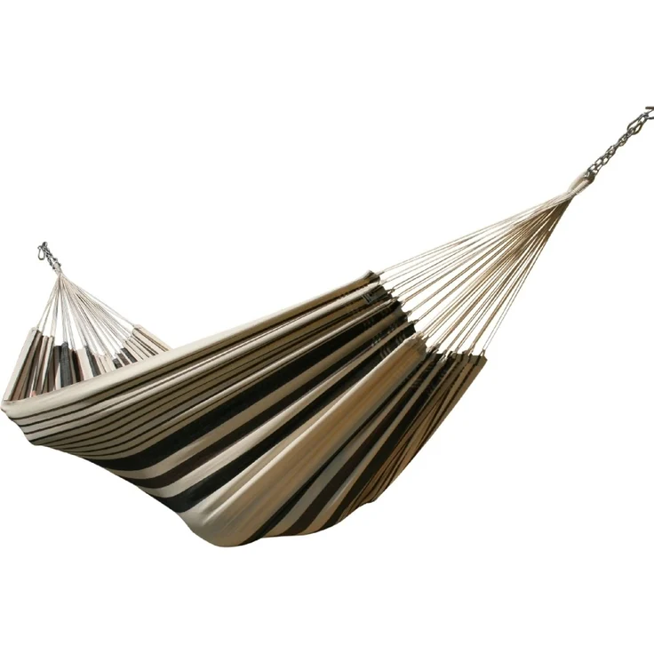 MacaMex Doppel-Hängematte Brasil Comfort Premium Cafe, Braun, 170 cm x 400 cm – Bild 7