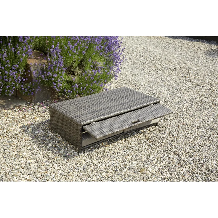 greemotion Rattan-Lounge Bahia Rondo, Sofa & Bett aus Polyrattan, indoor & outdoor, 2er Garten-Sofa, Daybed, braun-beige, ca. 121 x 99 x 143 cm – Bild 5
