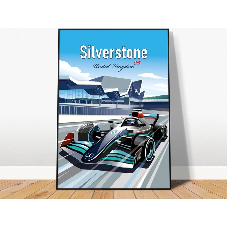 Poster Formel 1 Länder Städte Rennstrecke Rennfahrer Rennwagen · Deko Print ohne Rahmen - B Monaco / 21x30 cm – Bild 4