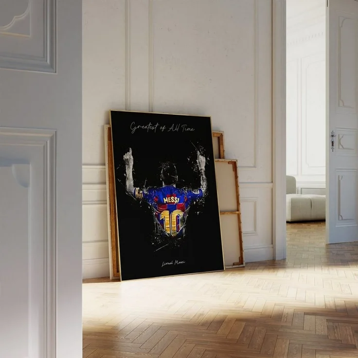 JUSTGOODMOOD Poster Premium ® Lionel Messi Poster · The Greatest of all time · ohne Rahmen – Bild 3