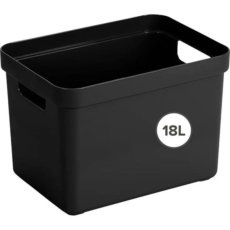 Sunware Sigma Home Aufbewahrungsbox Bad 18L - 35 x 24,6 x 24,3 cm - Kunststoff Aufbewahrungsbox Ohne Deckel - körbe & behälter