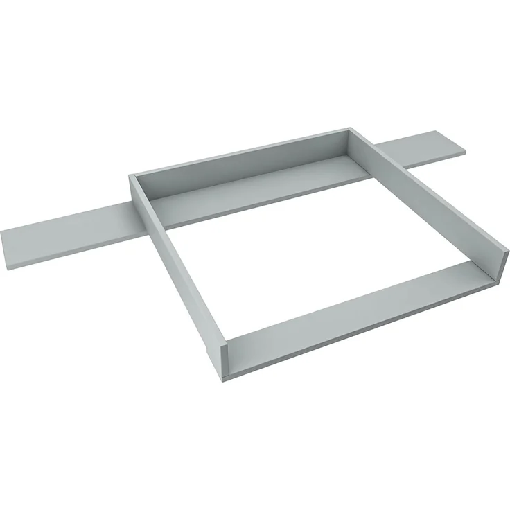 REGALIK Wickelaufsatz für Hemnes Kommode mit 8 Schubladen IKEA 78x80 cm - Abnehmbar Wickeltischaufsatz für Kommode in Asche - Abgeschlossen mit ABS Material 1mm – Bild 1