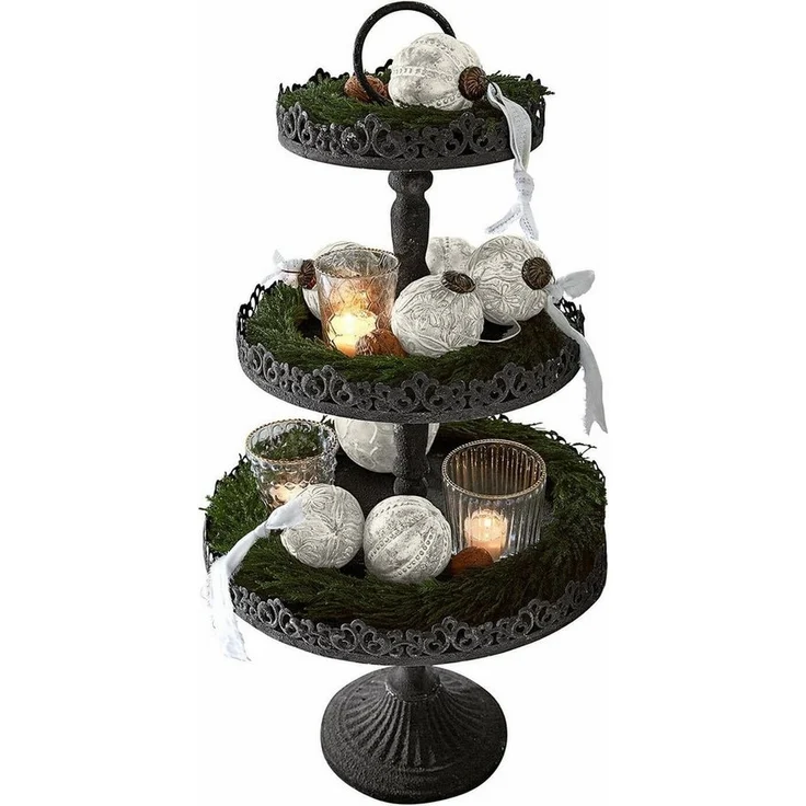 Mirabeau Etagere Etagere Garnette antikgrau, Eisen – Bild 5