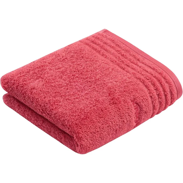 Vossen Handtuch Handtuch 50 x 100 cm Vienna Style Supersoft, Frottier (Stück, 1-St), Vegan, Maroon