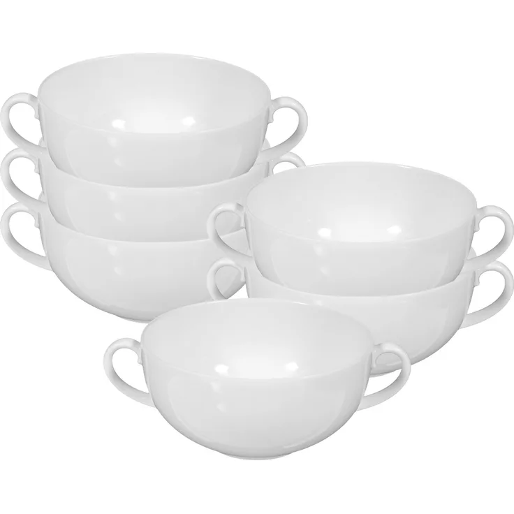 Seltmann Weiden Rondo/Liane Weiß Suppentasse 0,36 l 6er Set