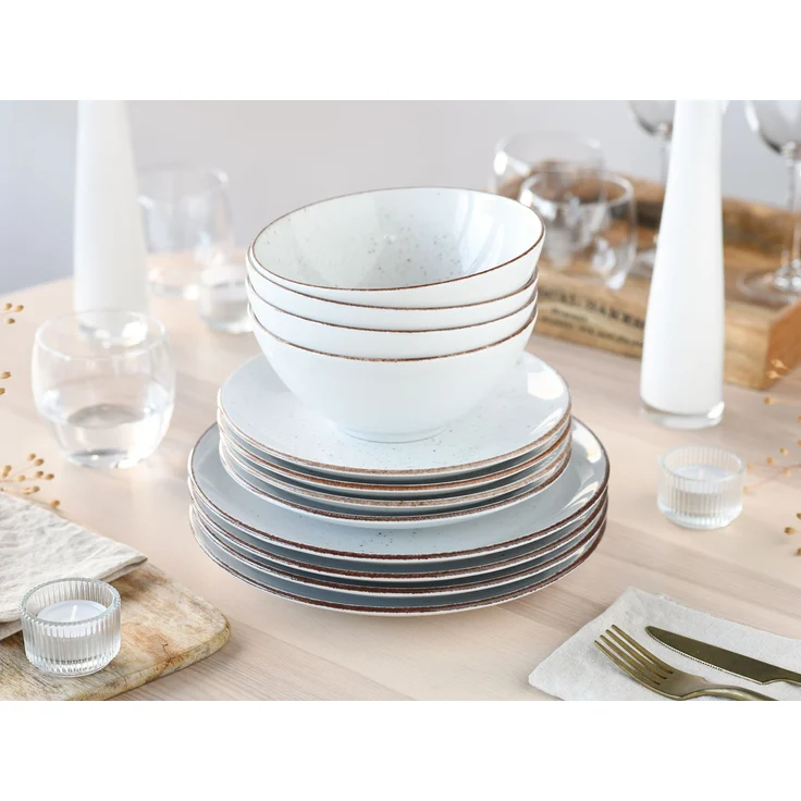 Vintage Nature Weiss, Tellerset 12-tlg (mo) – Bild 3