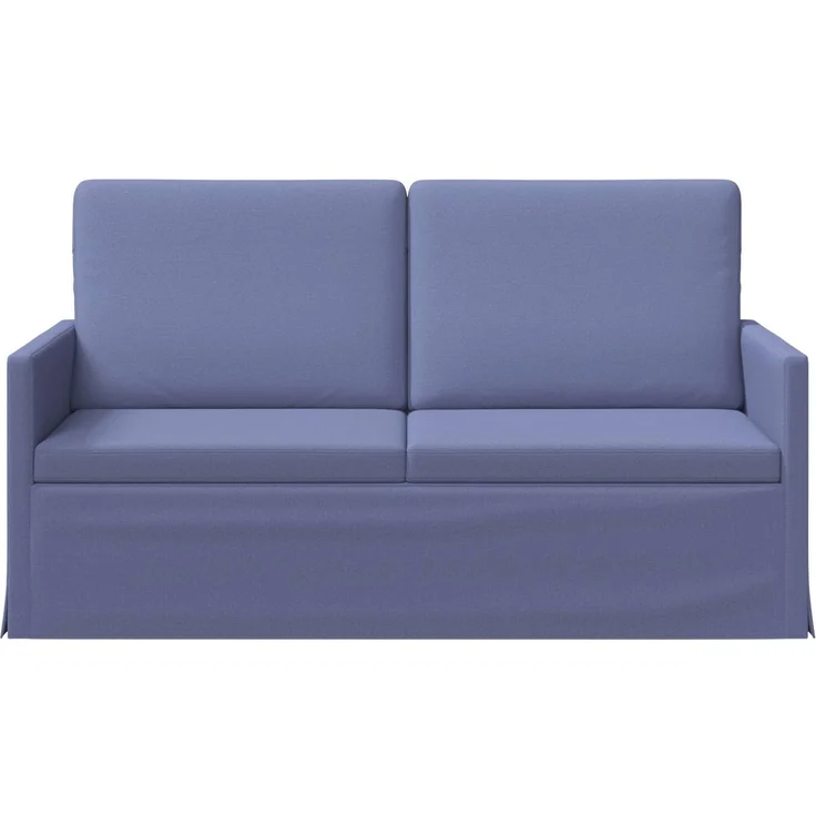 vidaXL 2-Sitzer Sofa Jeans blau 150 x 81 x 82 cm Stoff 42041085 – Bild 2