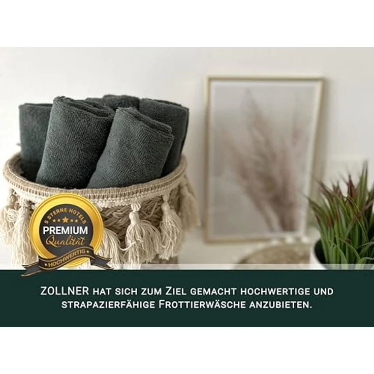 ZOLLNER Seiftuch, (10-St), 30x30 cm, 100% Baumwolle, vom Hotelwäschespezialisten – Bild 5