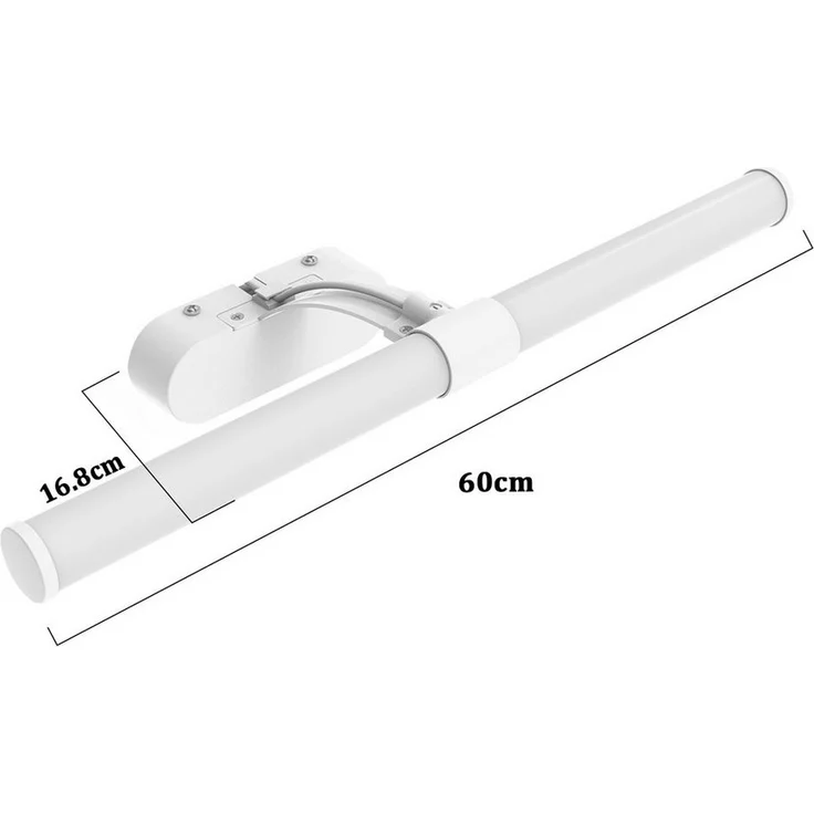 Nettlife LED Spiegelleuchte LED Spiegelleuchte Zimmer 4000K Spiegellampe Schwarz/Weiß, LED fest integriert, Neutralweiß, Geeignet für – Bild 3