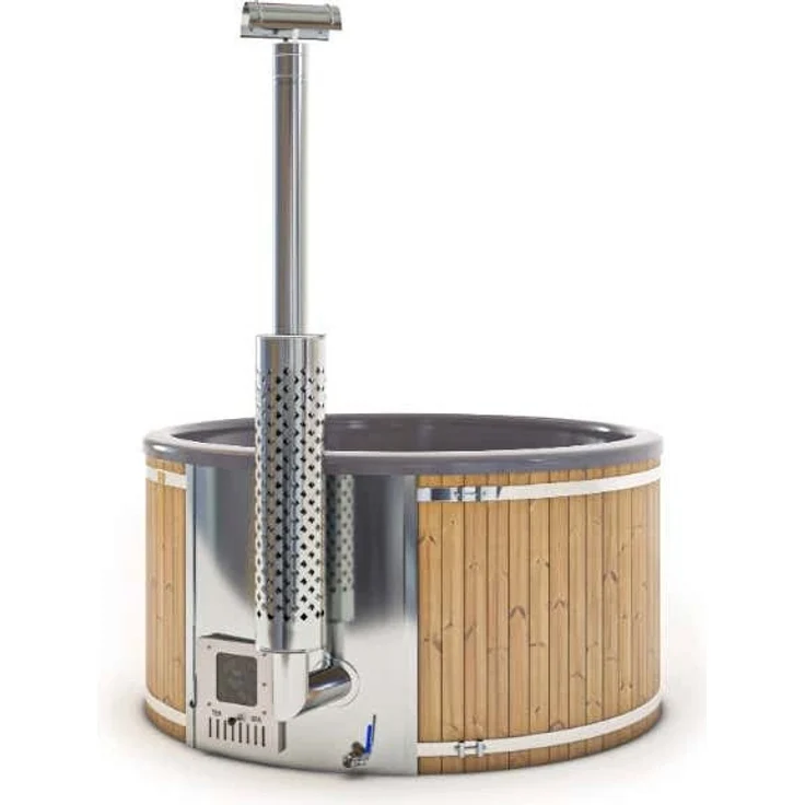 FinnTherm Badefass Stockholm aus Holz – Bild 3