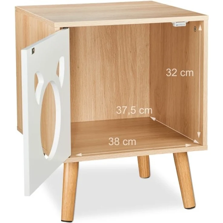 Katzenschrank mit aufklappbarer Tür – Bild 5