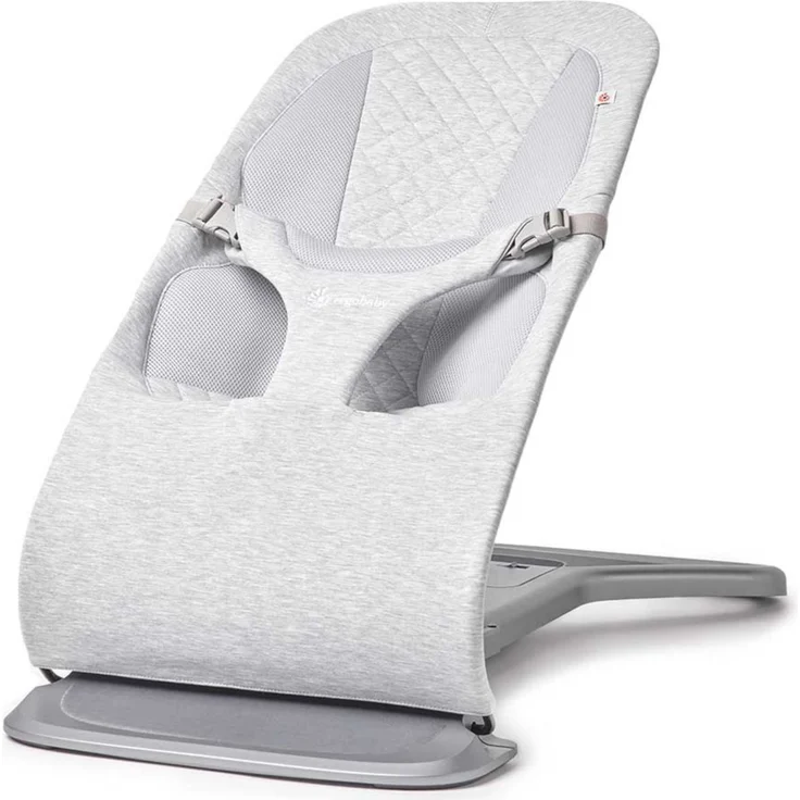 Ergobaby Evolve Bouncer Babywippe für Neugeborene Light Grey – Bild 7