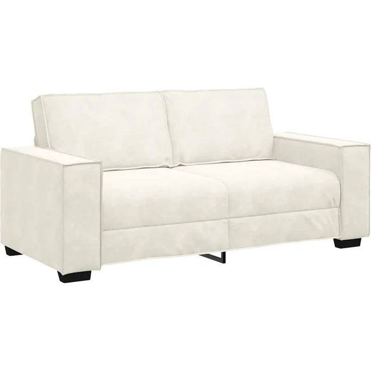 vidaXL 2-Sitzer-Sofa Creme 180x78x84 cm Samt 4105028 – Bild 1