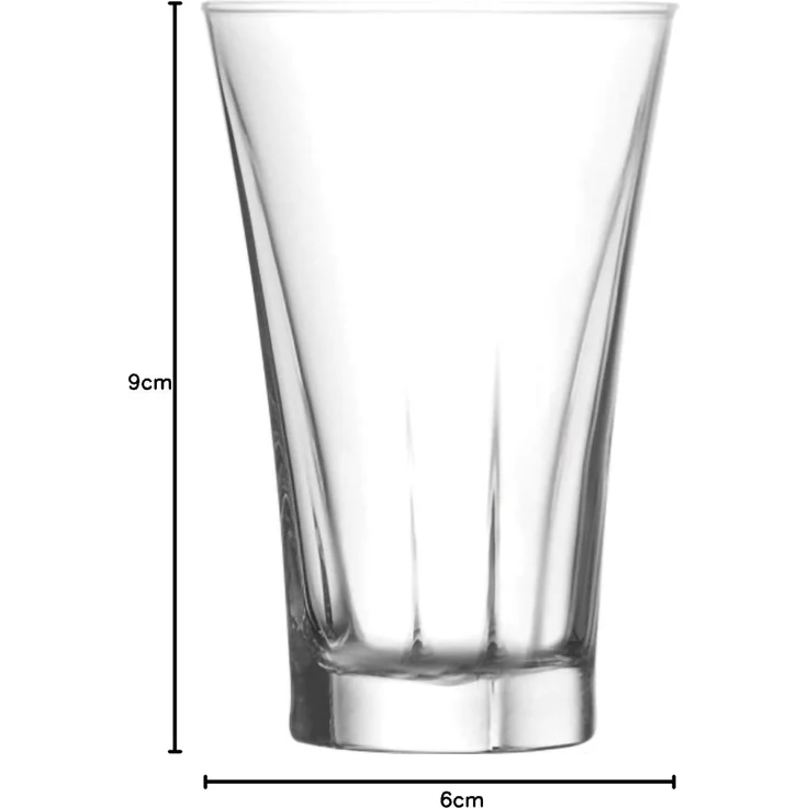 LAV Truva Trinkgläser - 6-teiliges Gläserset im modernen Design (100 ml) – Bild 3