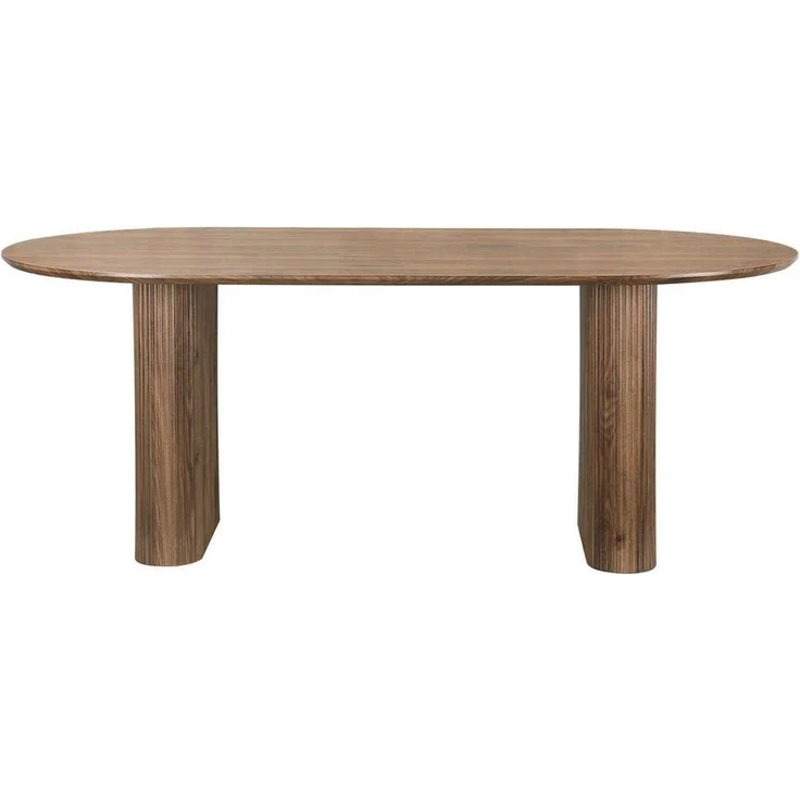 OTTO home Esstisch Bostonia, ovaler Esstisch, Beine mit Rillenstruktur, pflegeleicht, Höhe 76 cm – Bild 2