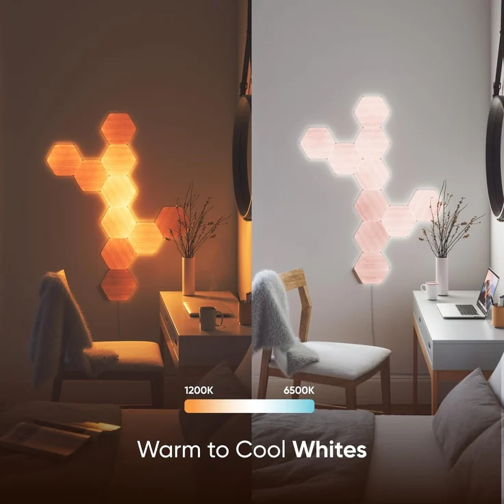 Nanoleaf Elements Wood Look Hexagons Expansion Pack - 3PK EEK G – Bild 4