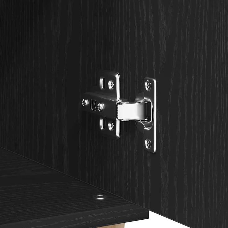 vidaXL Sideboard Schwarz 60 x 35 x 70 cm Holzwerkstoff 862593 – Bild 10