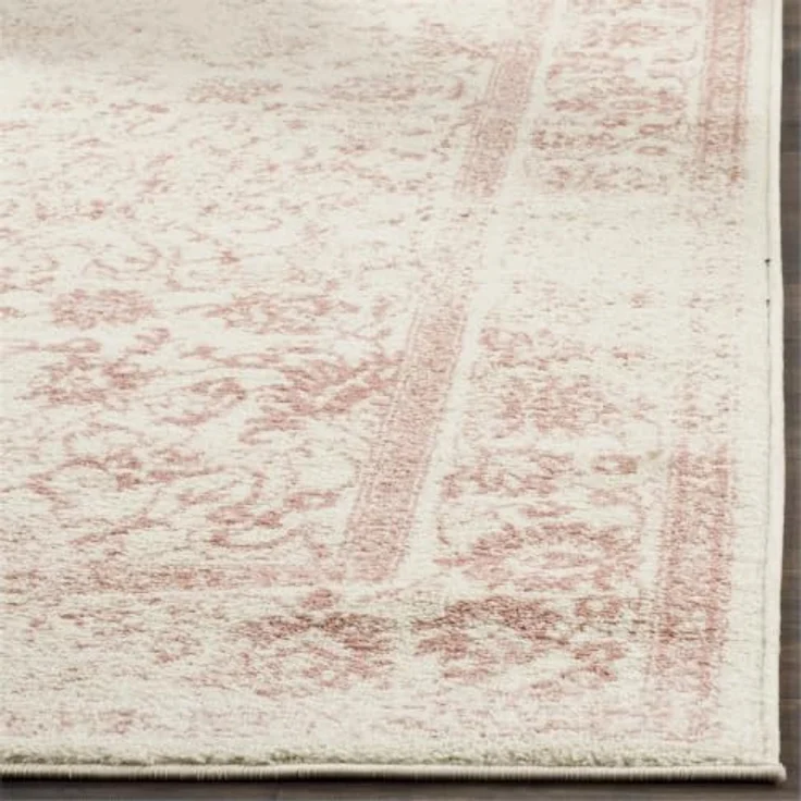 Safavieh Teppich 122x183 cm - Adirondack Collection - Transitional Design, Elfenbein & Rosa, Pflegeleichte Synthetikmischung, Ideal für Wohnzimmer, Schlafzimmer, Büro – Bild 10