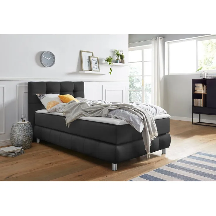andas Boxspringbett Salo, incl. Topper, 6 Breiten, 2 Härtegrade, TFK auch in Härtegrad 4