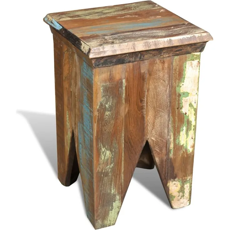 vidaXL Hocker Altholz Massivholz 240951