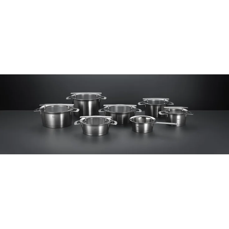Fissler Topf-Set Phi Collection, Edelstahl 18/10 (Set, 4-tlg, Kochtopf 16/20/24cm, Bratentopf 20cm), cookstar Allherdboden, Edelstahl 18/10, Made in Germany – Bild 2