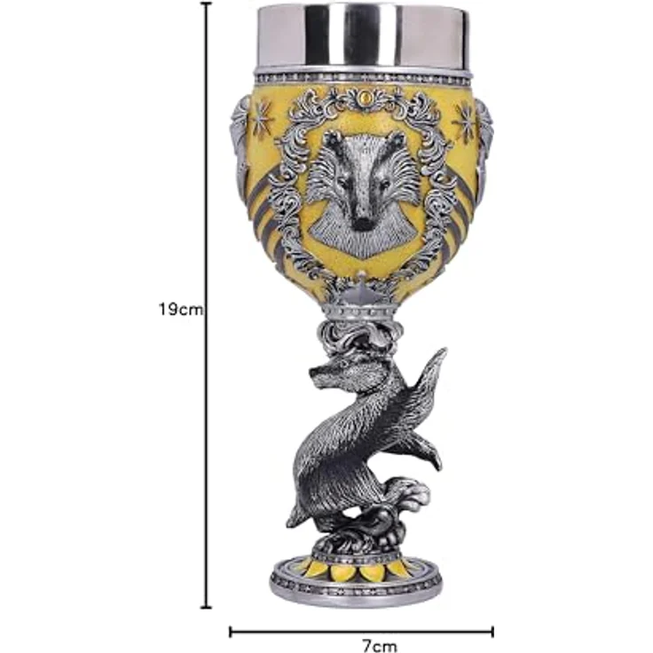 Nemesis Now Weinglas Harry Potter Kelch Hufflepuff, handbemalter Kelch – Bild 10