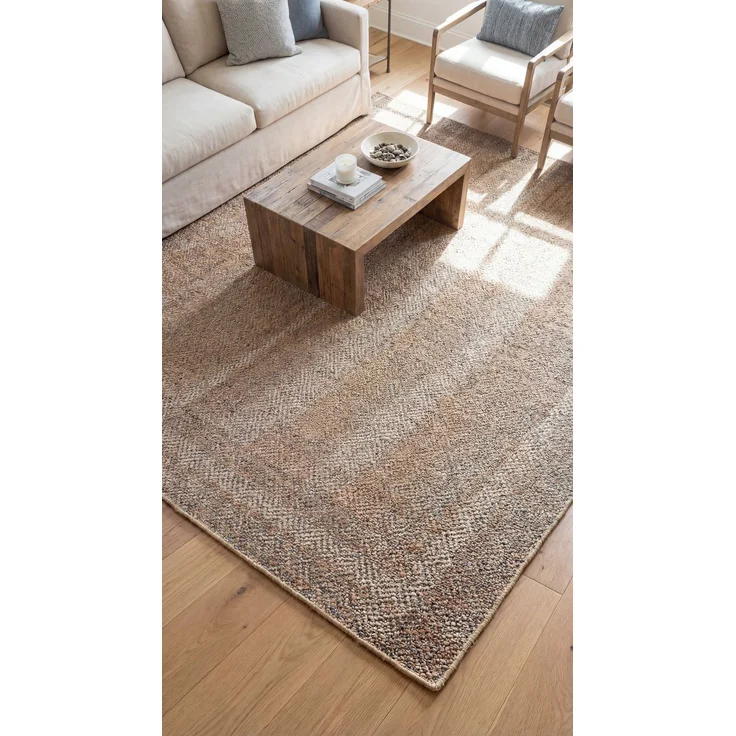Juteteppich - Cosmo 150 x 150 cm - braun - quadratisch – Bild 2