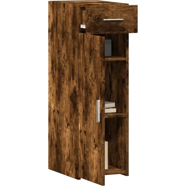 vidaXL Sideboard Räuchereiche 30x42,5x93 cm Holzwerkstoff 846275 – Bild 7