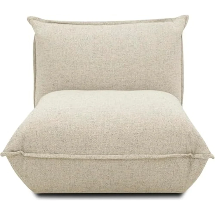 DOMO. collection Sessel Amira, Polstersessel mit Taschenfederkern und Drehfunktion, Loungesessel, 78 x 105 x 76 cm (BxTxH), beige-petrol – Bild 6