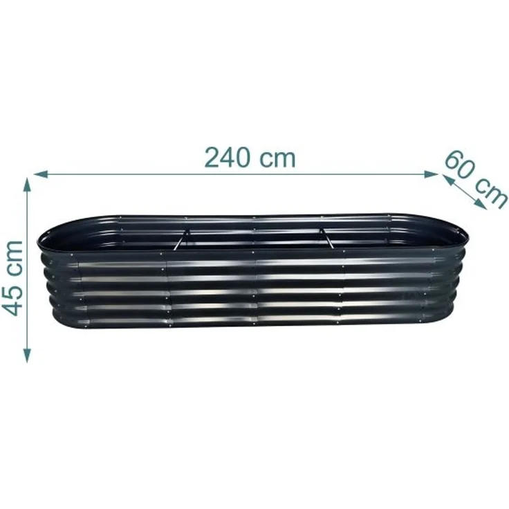 Hochbeet Metall halbrund 10051783_139 – Bild 4