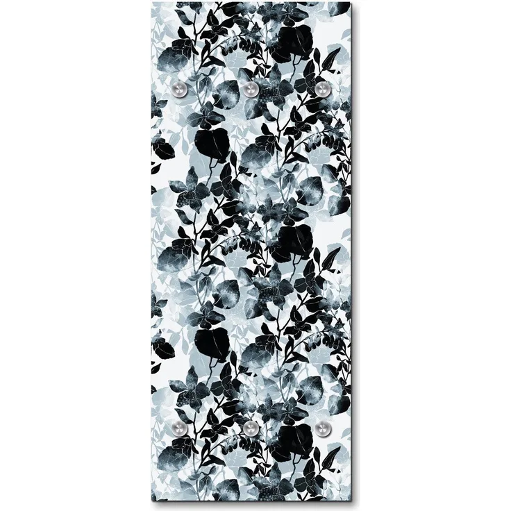 Queence Garderobe - "Silo" Druck auf hochwertigem Arcylglas inkl. Edelstahlhaken und Aufhängung, Format: 50x120cm