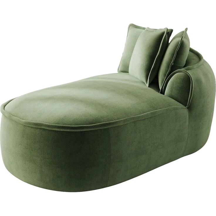 ZUBALIYA SchlafSofa mit Chenille - Bezug, mit breiten Armlehnen, mit Schaumstoffpolsterung, aus Chenille, für Wohnzimmer und Apartments – Bild 5