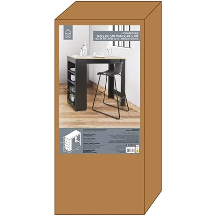 HOME DECO FACTORY Rollcontainer Büro 3 Schubladen Abschließbar Weiß – Bild 12