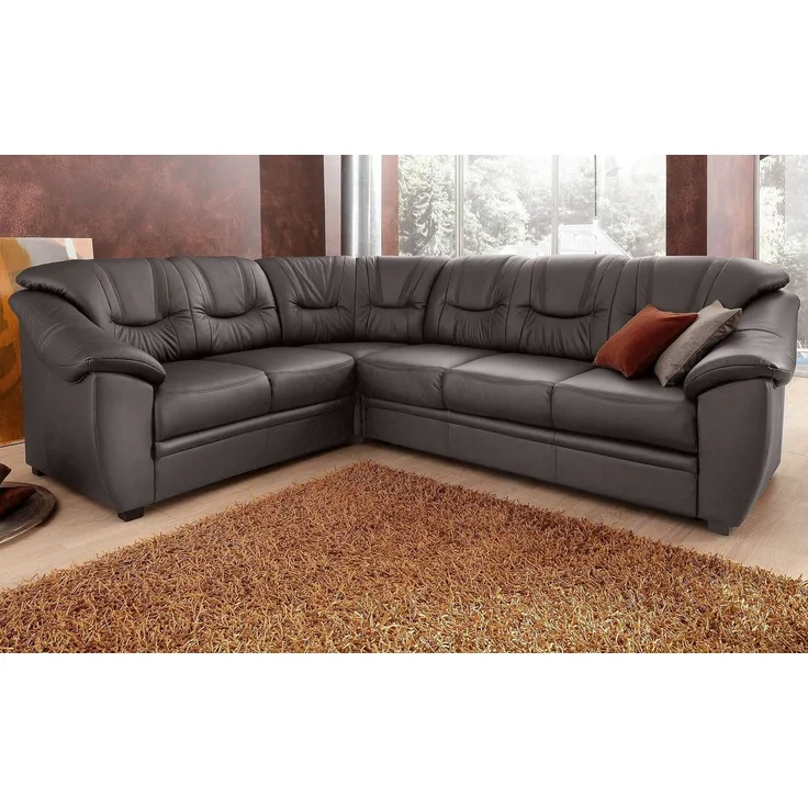 sit&more Ecksofa Savona L-Form, wahlweise mit Bettfunktion, inklusive Federkern, frei im Raum stellbar