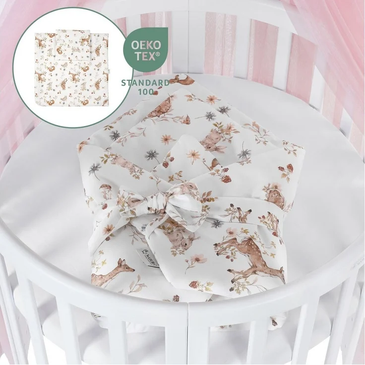 Waldin Babybett Mobiles Babybett OWAL aus Holz 7in1 mit Matratze, mitwachsend – Bild 3