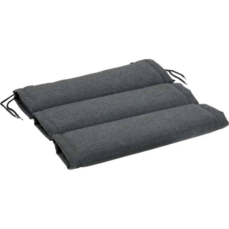 Sitzkissen Dubai von Brafab aus Leinenpolyester, modern, mit Bändern, anthrazit, 43x43x4 cm