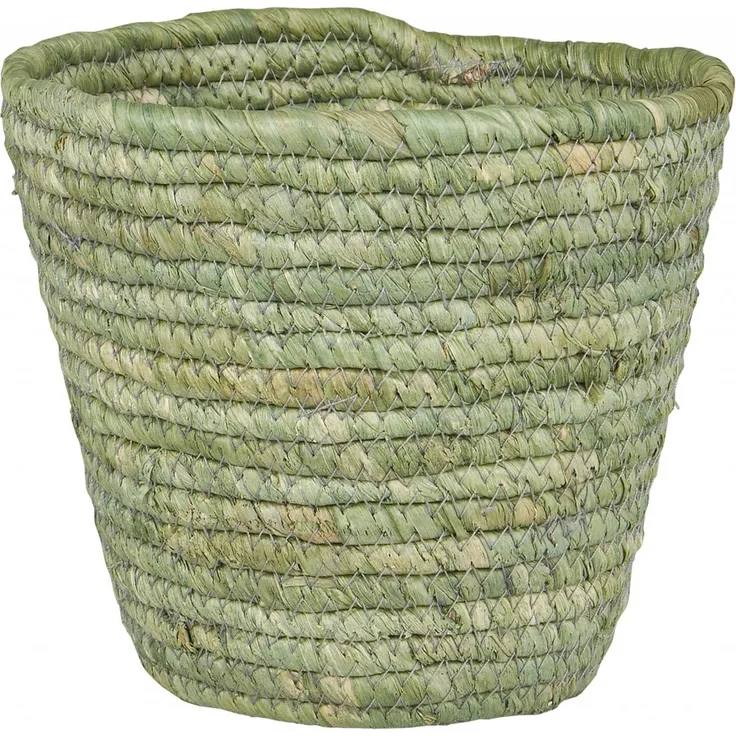 Ib Laursen - Blumenkorb Blumentopf Übertopf Korb Utensilo D 17cm Grün 37000-22