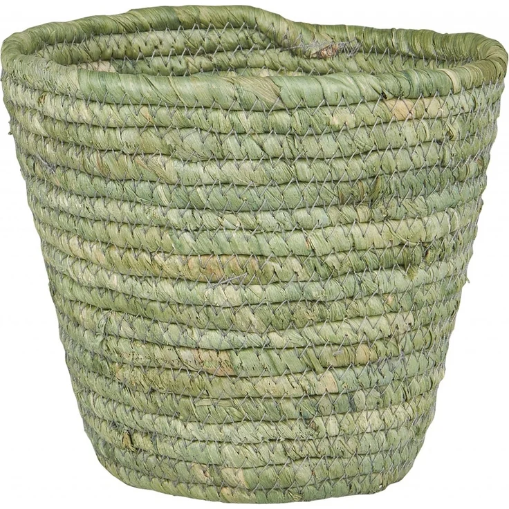 Ib Laursen - Blumenkorb Blumentopf Übertopf Korb Utensilo D 17cm Grün 37000-22