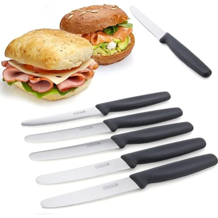 Coolinato Tafelmesser Set Allzweckmesser (6 Stück), extra scharf – Bild 4