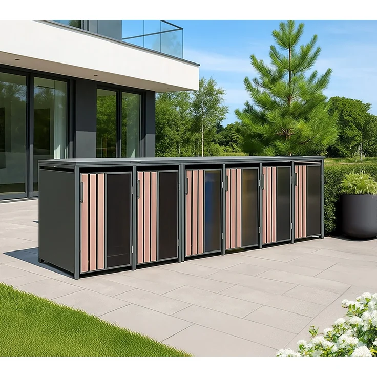Westmann Status 6 | Metall Mülltonnenbox 6er |