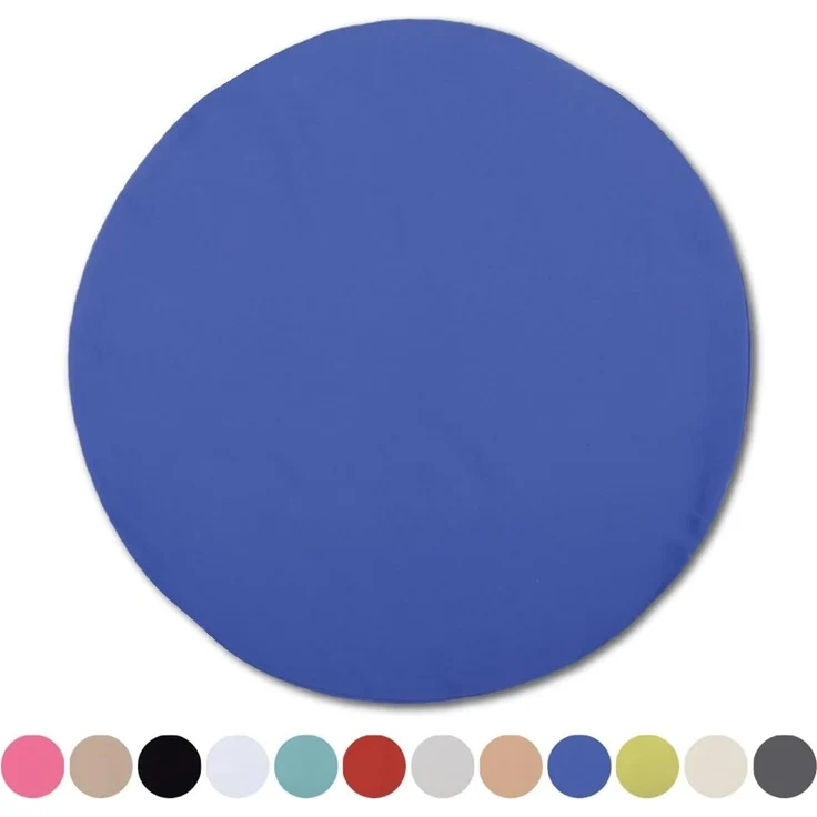 Kissenhülle Dekokissen Kissenbezug Microfaser - viele Größen und Farben Blau Ø 60 cm – Bild 2