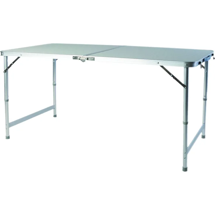 Großer Campingtisch klappbar / Höhenverstellbar Alumiunium 120 x 60 x 58/70cm