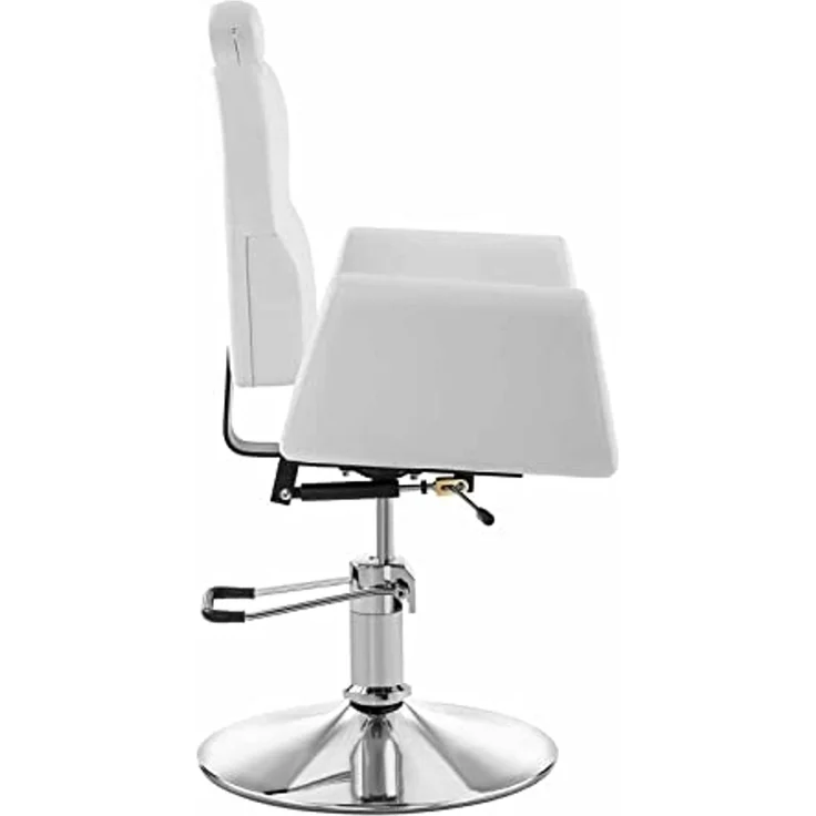 Physa Armlehnstuhl Friseurstuhl Kosmetikstuhl Friseursessel Bedienstuhl Livorno White, Weiß – Bild 5