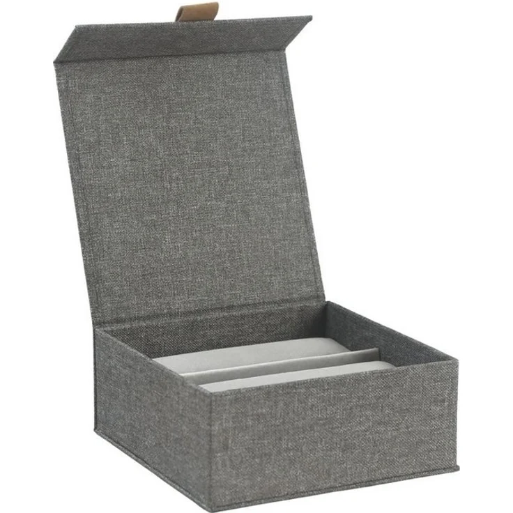 hausleben Uhrenbox Faltbar für 6 Uhren (1 St), 16,8 x 16,2 x 7 cm, Aufbewahrungsbox mit Deckel – Bild 5